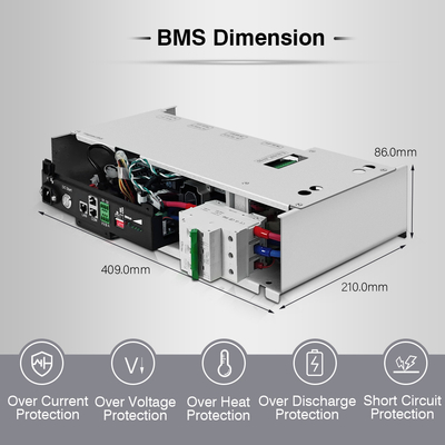GCE 60S 192V 50A Интегрированный BMS Защитный литиевый аккумулятор BMS с реле для UPS и солнечной системы хранения энергии