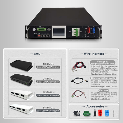 GCE 96S 307.2V 50A LFP BMS высокоэффективный реле BMS мониторинг в режиме реального времени и расширенная защита