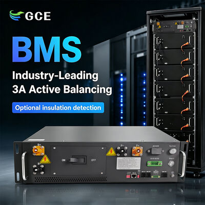 3U высоковольтная стойка BMS 176S 563.2V 125A для солнечного фотоэлектрического хранилища, резервного копирования UPS и микросети. Поддерживает параллельную работу, внешний HMI, RS485 / CAN / Ethernet, сертифицированный CE