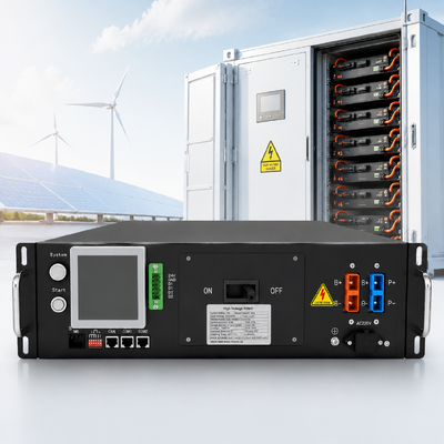 Industrial High Voltage BMS 3U Rack Mounted Battery Management System 30S-208S 100A 600V LiFePO4 Lithium Battery ESS BESS UPS Solar Energy Storage Master Slave CAN RS485