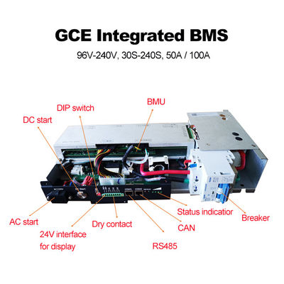 75S UPS Интегрированный BMS, 240V 50A Master Slave BMS с реле